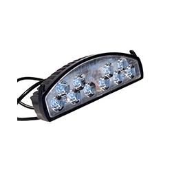FARO LED CASCARA NEGRA LUZ BLANCO-AZUL