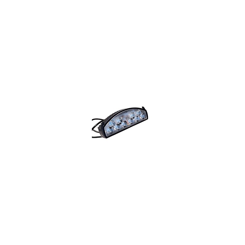 FARO LED CASCARA NEGRA LUZ BLANCO-AZUL