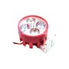 FARO MOTO REDONDO 4/3W CARCASA ROJA 5.5CM