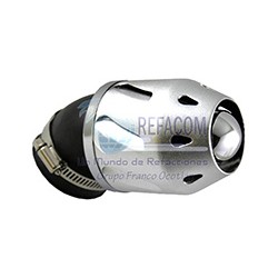FILTRO AIRE INDIVIDUAL LUJOSO PLATA 28/35/48MM