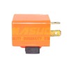 FLASH DESTELLADOR SIN SONIDO CUADRADO 12V NARANJA