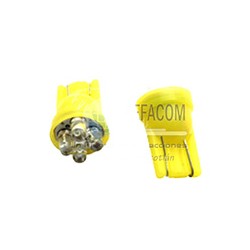 FOCO C/4LED’S FLASH T10/T13/T15 12V LUZ AMARILLA
