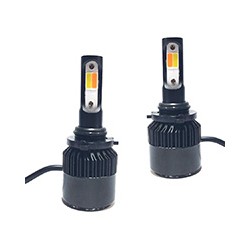 FOCO LED 9006 2 CARAS BICOLOR CAMBIABLE ROJO-BCO