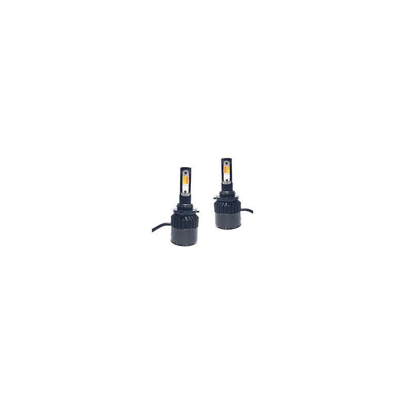 FOCO LED 9006 2 CARAS BICOLOR CAMBIABLE ROJO-BCO