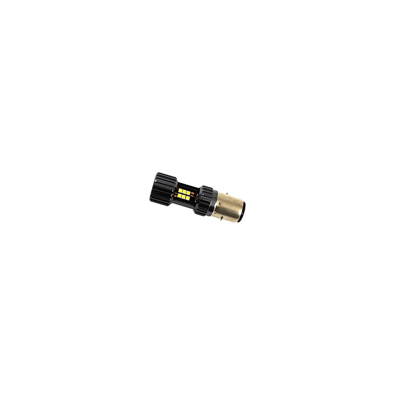 FOCO LED ALUMINIO P/MOTO BA20D 12V 10W 1500LM