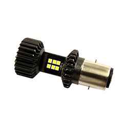 FOCO LED ALUMINIO P/MOTO BA20D 12V 14W 2000LM