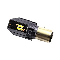 FOCO LED ALUMINIO P/MOTO BI-COLOR BA20D 12W 1080LM