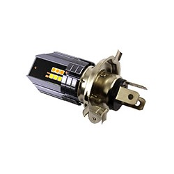 FOCO LED ALUMINIO P/MOTO BICOLOR H4 12V 12W 1080LM