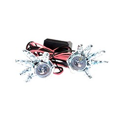 FOCO LED BRILLANTE ESTROBO PLATA