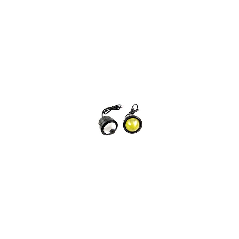 FOCO LED CASCARA NEGRA LUZ AMARILLO