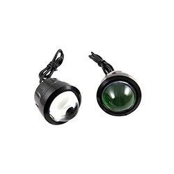 FOCO LED CASCARA NEGRA LUZ VERDE