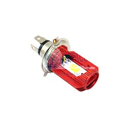 FOCO LED H4 P/MOTO ROJO DC 10-95V 12W