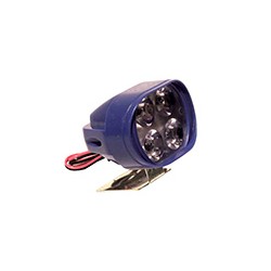 FOCO LED LUZ LEJANA/CERCANA ESTROBO CASCARA AZUL