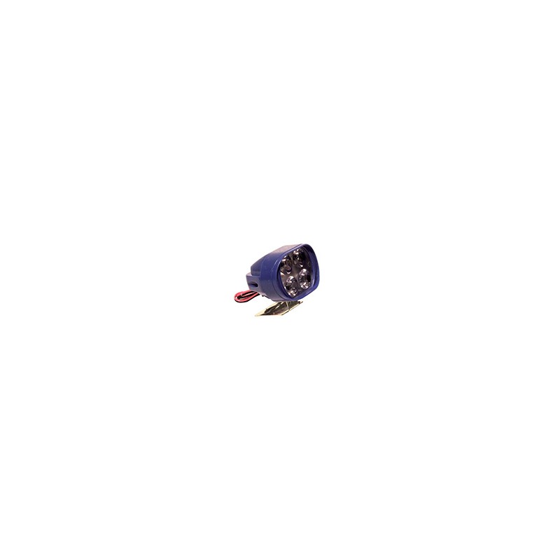 FOCO LED LUZ LEJANA/CERCANA ESTROBO CASCARA AZUL