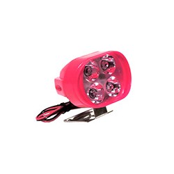 FOCO LED LUZ LEJANA/CERCANA ESTROBO CASCARA ROJA