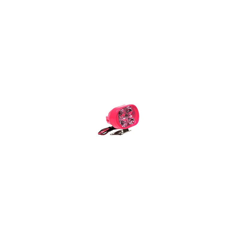 FOCO LED LUZ LEJANA/CERCANA ESTROBO CASCARA ROJA