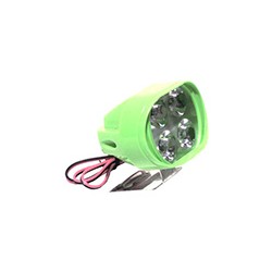 FOCO LED LUZ LEJANA/CERCANA ESTROBO CASCARA VERDE