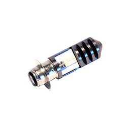 FOCO LED MOTO 2 PUNTOS CASCARA NEGRA LUZ BLANCO
