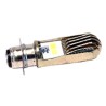 FOCO LED MOTO 2 PUNTOS CASCARA ORO LUZ BICOLOR