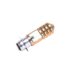 FOCO LED MOTO 2 PUNTOS CASCARA ORO LUZ BLANCO