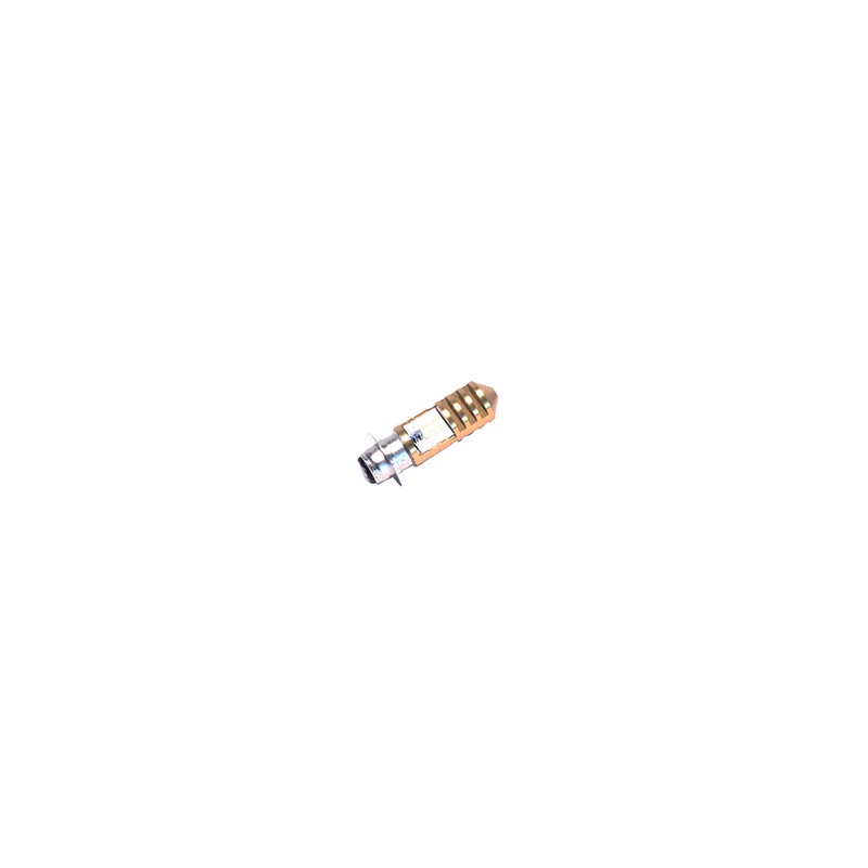 FOCO LED MOTO 2 PUNTOS CASCARA ORO LUZ BLANCO