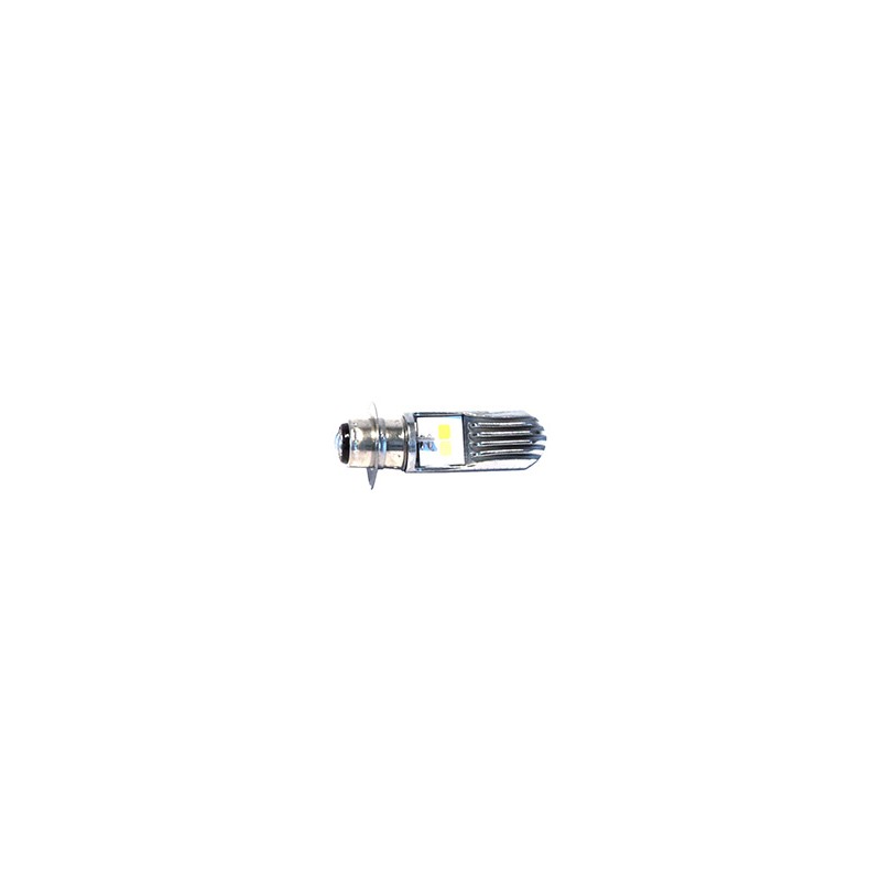 FOCO LED MOTO 2 PUNTOS CASCARA PLATA LUZ BICOLOR