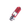 FOCO LED MOTO 2 PUNTOS CASCARA ROJA LUZ BLANCO