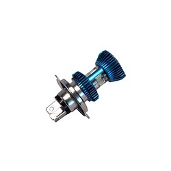 FOCO LED MOTO H4 CASCARA AZUL LUA BLANCO
