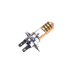 FOCO LED MOTO H4 CASCARA ORO LUZ BLANCO