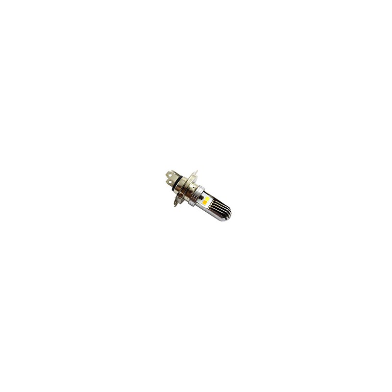 FOCO LED MOTO H4 CASCARA PLATA LUZ BICOLOR