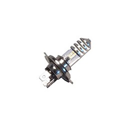 FOCO LED MOTO H4 CASCARA PLATA LUZ BLANCO