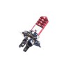 FOCO LED MOTO H4 CASCARA ROJA LUZ BLANCO