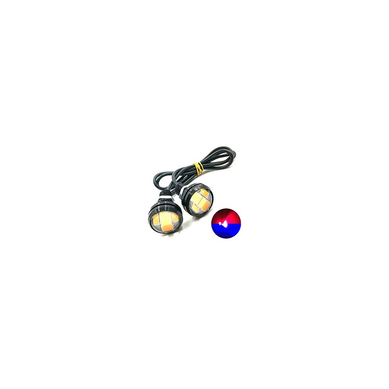 FOCO LED MOTO UNIVERSAL ROJO 48W 18 LED