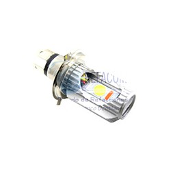 FOCO LED P/MOTO H4 PLATA ESTROBO DC 10-95V 18W