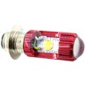 FOCO LED P/MOTO H6 ROJO DC 10-95V 12W