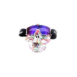 GOOGLES P/MOTO DIABLO ARMADO IR-800/191 LENTE AZUL