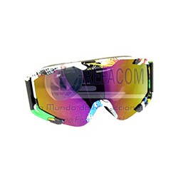 GOOGLES P/MOTO PREMIUM IR-400/73 LENTE ROJO