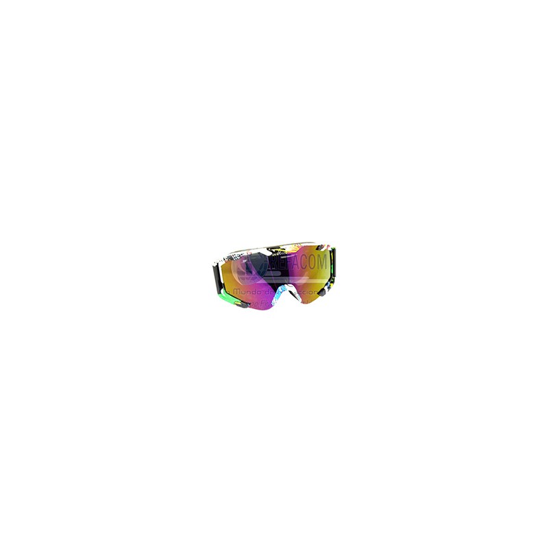 GOOGLES P/MOTO PREMIUM IR-400/73 LENTE ROJO