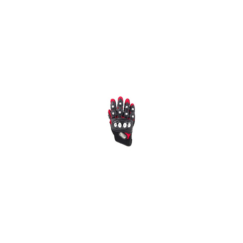 GUANTE P/MOTOCICLISTA ACERO ROJO XL