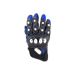 GUANTE P/MOTOCICLISTA IRON RACING ACERO AZUL L