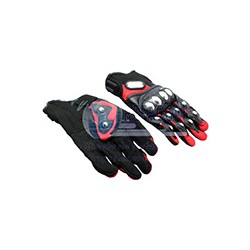 GUANTE P/MOTOCICLISTA IRON RACING ACERO ROJO M