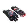 GUANTE P/MOTOCICLISTA IRON RACING ACERO ROJO M