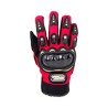 GUANTE P/MOTOCICLISTA IRON RACING STREET ROJO M