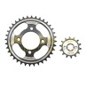KIT ENGRANE ACERO #1045 MOTOKING 428-36T/14T AR110
