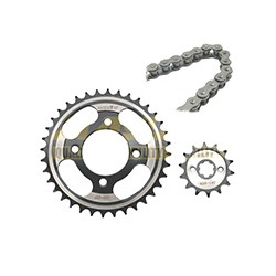 KIT ENGRANE C/CADENA 36T/14T AR110 AT110 RT110
