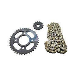 KIT ENGRANE C/CADENA ITALIKA FT150 39T/15T3004