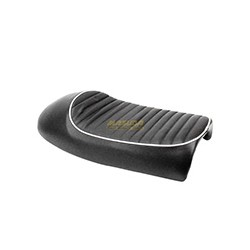 ASIENTO MOTO COMPLETO NEGRO BORDE BCO FT125