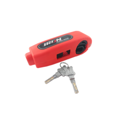 CANDADO SEGURIDAD ANTIRROBO MOTO NEON NARANJA