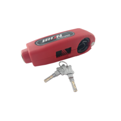 CANDADO SEGURIDAD MOTO ROJO MANIJA ANTIRROBO