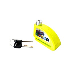 CANDADO SEGURIDAD NEON VDE ALARMA DISCO FRENO5.5MM